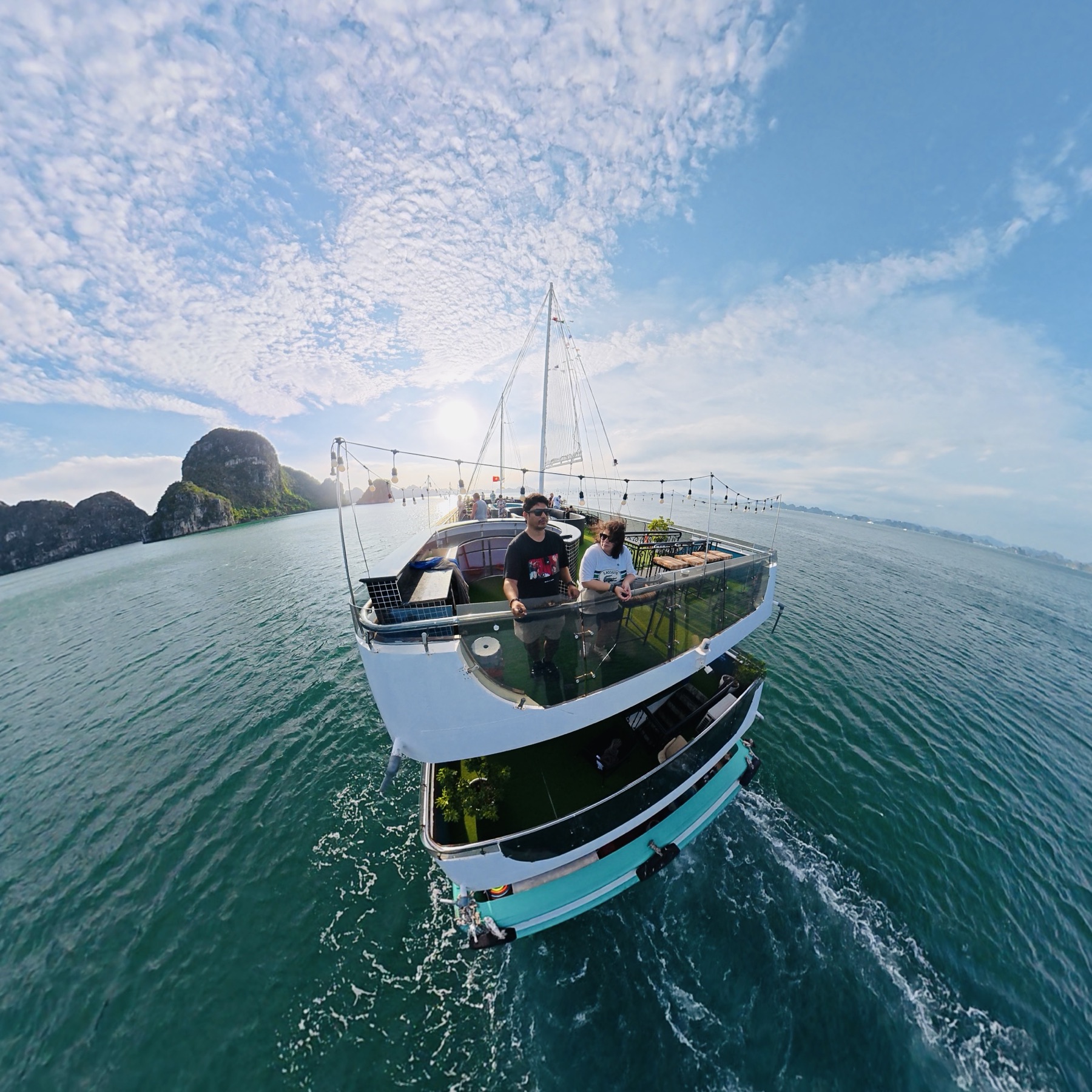 Shot on our 360 camera on Ha Long Bay